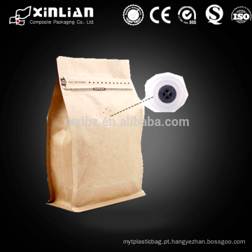 Preço de fábrica folha de papel kraft dentro saco de café com uma válvula